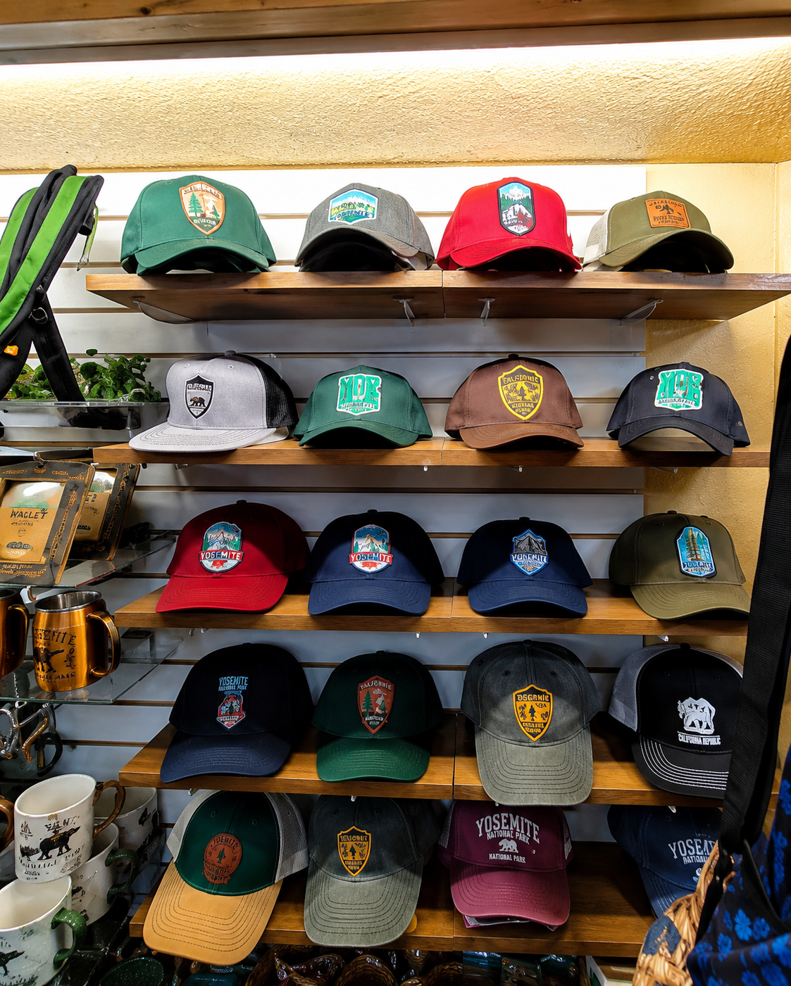 Hats in many colors and styles