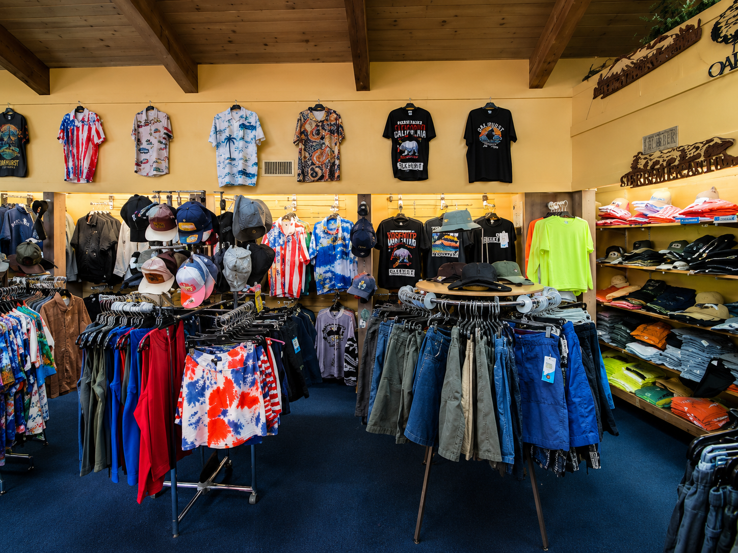 Men's clothing and apparel inside Sierra Mercantile