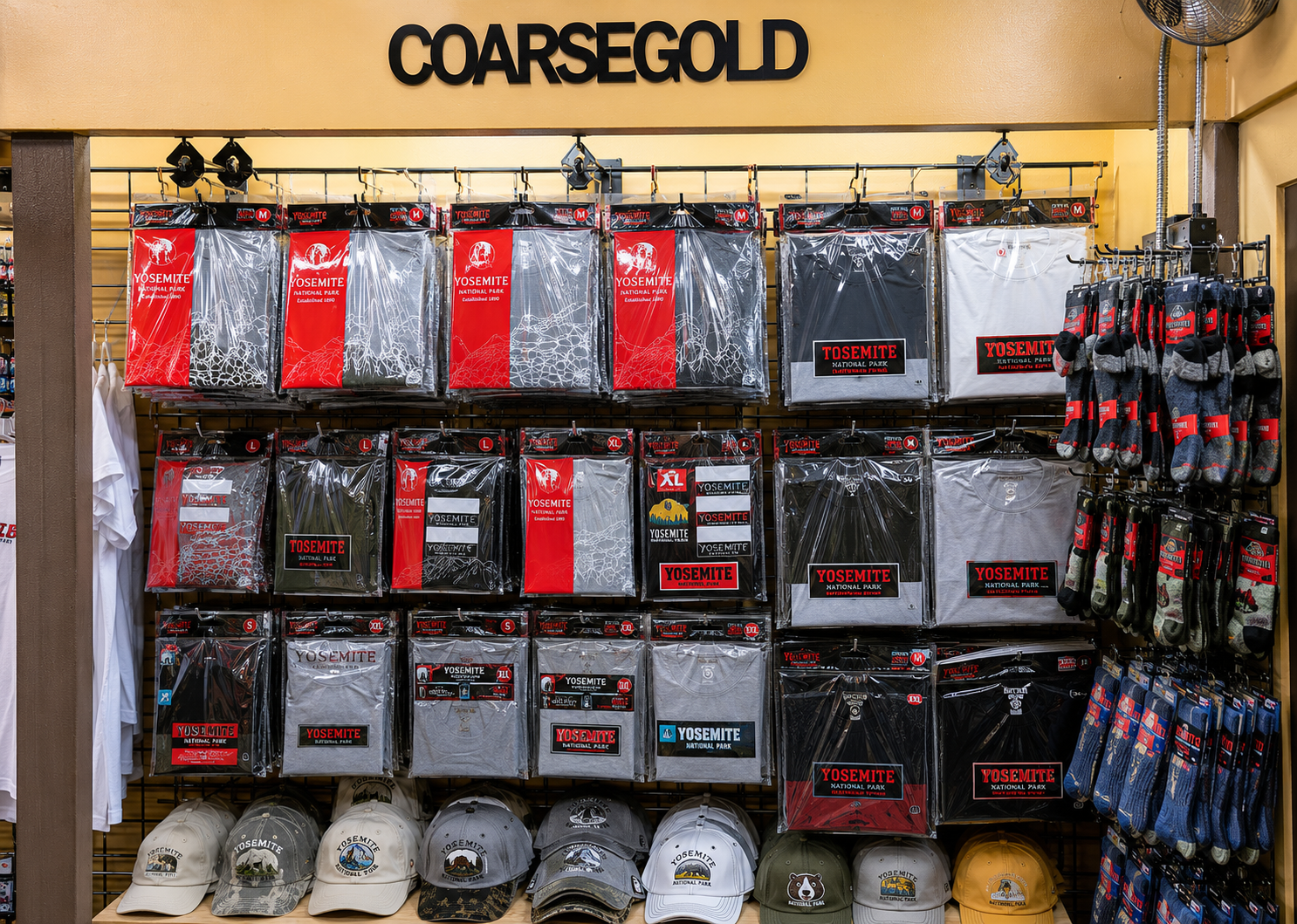 Socks, boxers, and packaged apparel