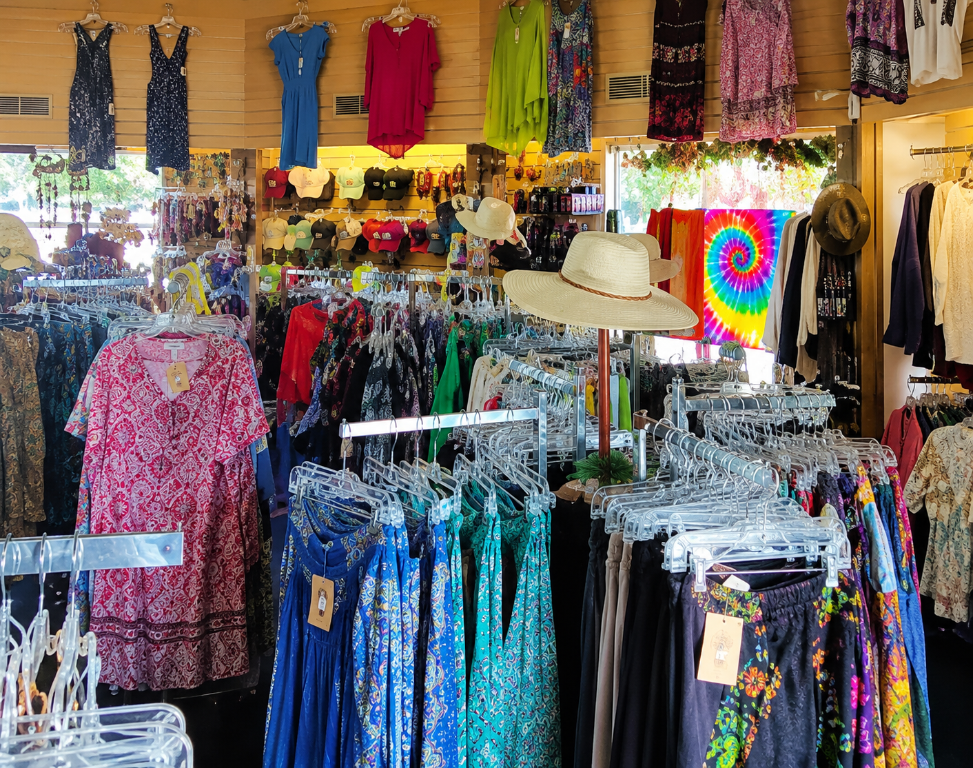 Women's clothing inside Sierra Mercantile